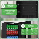 Nutrichef 108 Can Beer Fridge with Glass Door