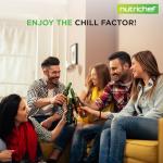 Nutrichef 108 Can Beer Fridge with Glass Door