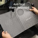 Folding Cocktail Bar Mat with Cutting Board 18" x 12