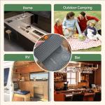 Folding Cocktail Bar Mat with Cutting Board 18" x 12