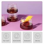 12oz Unbreakable Plastic Cocktail Glasses - Set of 12