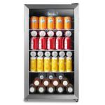 Midea 115-Can Beverage Refrigerator with LED Light