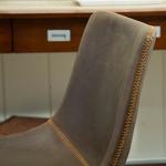 Vintage PU Leather Counter Height Stools - Set of 2