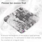 Elegant Diatomite Coaster Set - Water Absorbent