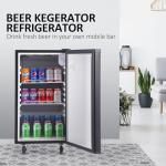 Single Tap Kegerator with Drip Tray and Shelves