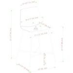 Walker Edison Xuma Black Faux Leather Counter Stools