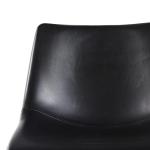 Walker Edison Xuma Black Faux Leather Counter Stools
