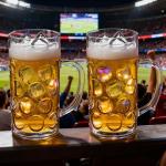 42oz Clear Plastic Beer Mugs with Handles - Set of 2