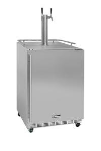 Kegco Dual Tap Stainless Steel Beer Dispenser