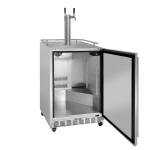 Kegco Dual Tap Stainless Steel Beer Dispenser