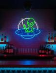 Alien UFO Neon Wall Sign for Man Cave