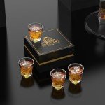 Comsmart 10 oz Whiskey Glass Set in Gift Box