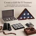 Genuine Marble Cigar Ashtray with Four Rests