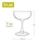 Set of 4 True Coupe Cocktail Glasses