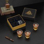 Comsmart 10 oz Whiskey Glass Set in Gift Box