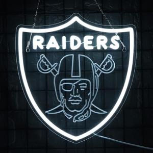 Raiders Football Neon Sign for Man Cave