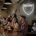 Raiders Football Neon Sign for Man Cave