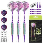 MageRabbit 3-Piece Plastic Tip Dart Set with Case