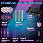 MageRabbit 3-Piece Plastic Tip Dart Set with Case