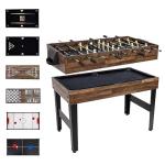 Sunnydaze 10-in-1 Multi-Game Table - Dark Wood