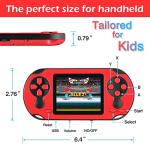 Handheld 16-Bit Retro Game Console - Red