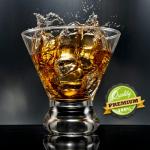 Mfacoy Stemless Martini Glass Set of 9