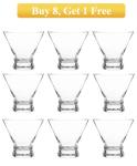 Mfacoy Stemless Martini Glass Set of 9