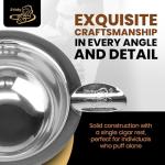 Compact Stainless Steel Ashtray for Solo Smokers