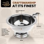 Compact Stainless Steel Ashtray for Solo Smokers