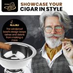 Compact Stainless Steel Ashtray for Solo Smokers