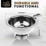 Compact Stainless Steel Ashtray for Solo Smokers