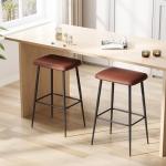 Industrial Counter Height Bar Stools Set of 2