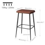 Industrial Counter Height Bar Stools Set of 2
