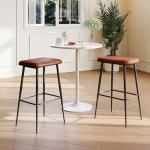 Industrial Counter Height Bar Stools Set of 2