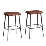 Industrial Counter Height Bar Stools Set of 2