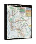 Vintage 1979 NYC Subway Map Canvas Wall Art