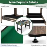 GYMAX 2-in-1 Foosball & Billiards Game Table