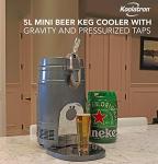 Mini Beer Keg Cooler with Dual Taps