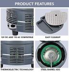 Mini Beer Keg Cooler with Dual Taps