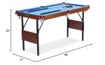 RACK Crucis 5.5-Foot Folding Pool Table - Blue