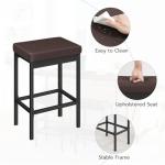 Set of 2 Stylish 24.8-Inch Bar Stools