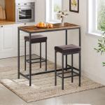 Set of 2 Stylish 24.8-Inch Bar Stools