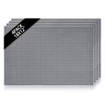 4-Pack Gray Rubber Non-Slip Bar Mats