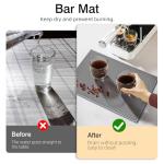 4-Pack Gray Rubber Non-Slip Bar Mats