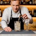 4-Pack Gray Rubber Non-Slip Bar Mats