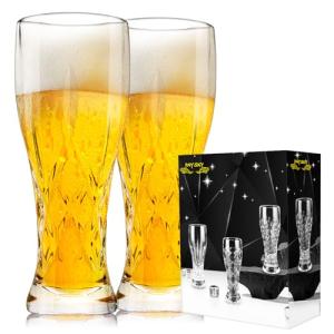 Set of 2 17 oz Craft Beer Glasses