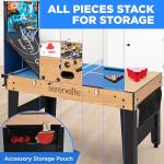 SereneLife 48" 6-in-1 Arcade Sports Table