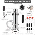 3-Tap Stainless Steel Beer Kegerator Dispenser