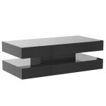 High Glossy LED Coffee Table for Man Cave