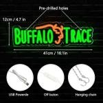 Buffalo Neon Sign for Man Cave Bar Decor